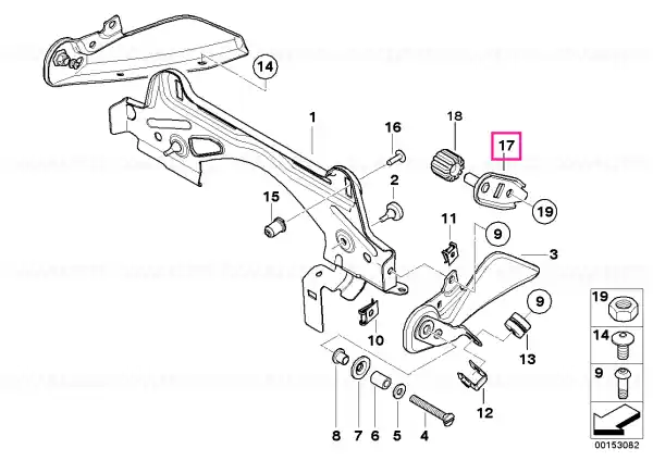 Reducere de preț Suport rezervor spate - BMW Motorrad