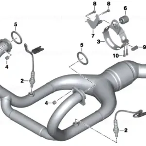 Exhaust manifold CHROM - BMW Motorrad Promoție