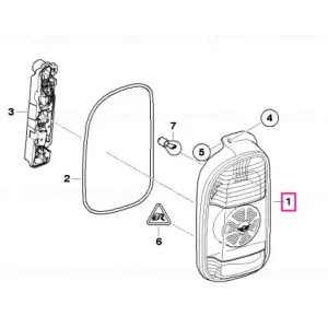 Rear light in the side panel, white left - BMW - Mini Ofertă de sezon
