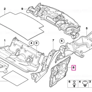 Ofertă Panou trim lateral izolant stânga - BMW