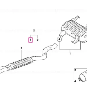 Silencer system BMW PERFORMANCE Preț redus