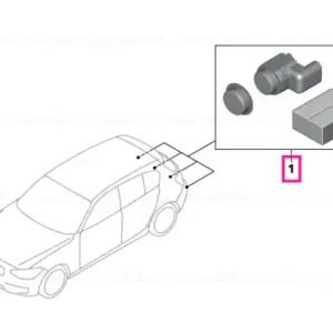Reducere Install.kit, Park Distance Control,rear - BMW