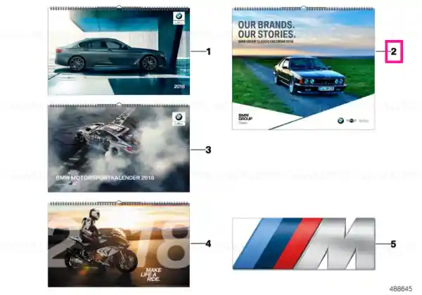 Reducere de preț BMW wall calendar Classic E-COM SINGLE PA