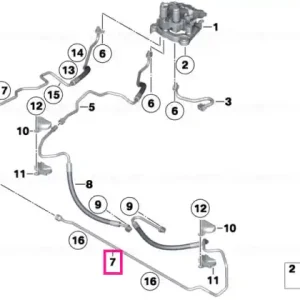 Pressure line, motor - BMW Reducere extra