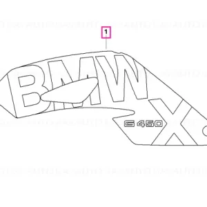 Lettering, left - BMW Motorrad Livrare gratuită
