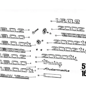 Emblem ''2002'' - BMW Retur gratuit