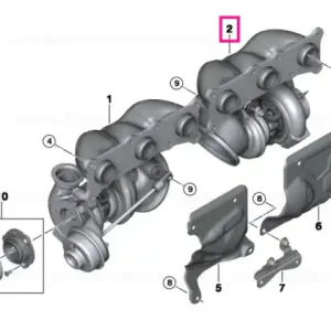 Turbocharger with exhaust manifold - BMW Chilipir