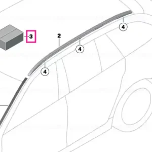 Cel mai bun preț Kit reparație șine acoperiș dreapta - BMW