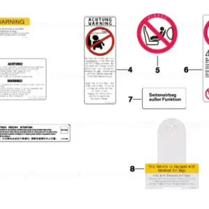 Instruction notice, Airbag - BMW Lichidare de stoc