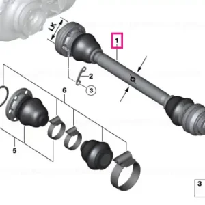 Arbore ieșire schimb LK=94MM/D=27MM - BMW Vezi acum