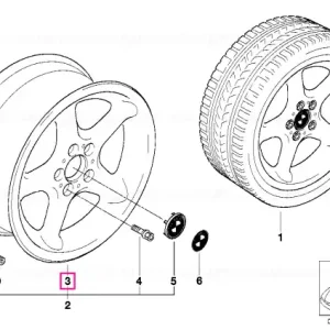 Ultima șansă Light alloy rim 8JX17     ET:20 - BMW
