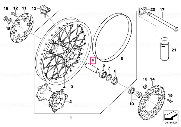 Noutate Spacer tube - BMW Motorrad