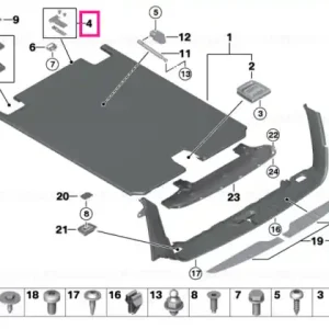 Set cleme balamale, insert raft - BMW Bestseller
