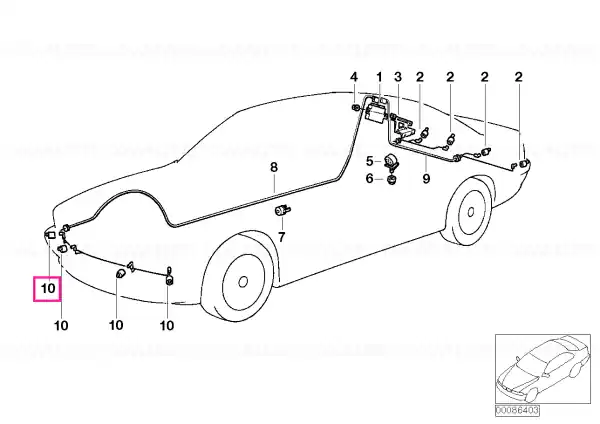 Expediere rapidă Senzor ultrasonic Chiaretto Red M894 - BMW
