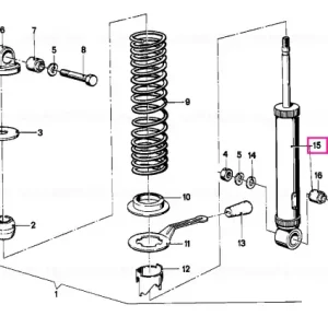 Shock absorber, rear - BMW Motorrad Preț redus