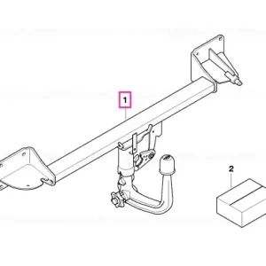 Popular Scdel. of tow.hitch+detach.ball head - BMW - Mini