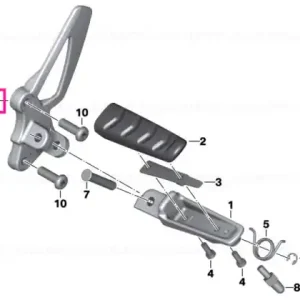 Footpeg plate right - BMW Motorrad Ofertă specială