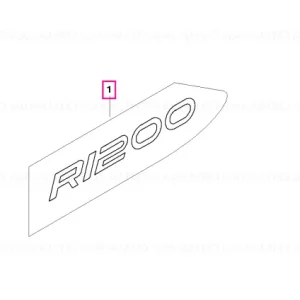Model lettering R1200, left SI - BMW Motorrad Ieftin