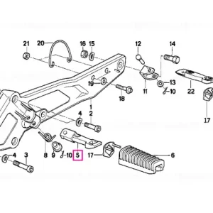 Footrest, left - BMW Motorrad Ofertă limitată
