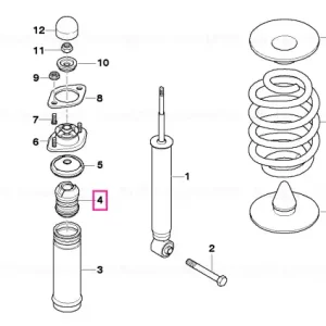 Auxiliary shock absorber, rear - BMW Ofertă limitată