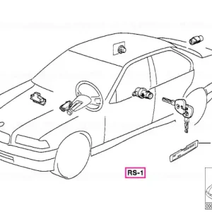 Kit reparație sistem închidere o-cheie - BMW Transport gratuit