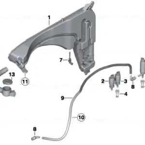 Furtun umplere container parbriz - BMW Ieftin
