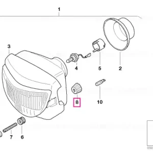Rotary knob HÖHE - BMW Motorrad Retur gratuit