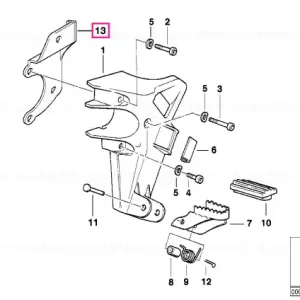 Reinforcement plate LINKS - BMW Motorrad Livrare expres