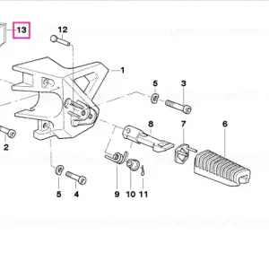 Retur ușor Reinforcement plate RECHTS - BMW Motorrad