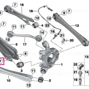 Plată sigură Piuliță hexagonală cu guler M14X1,5-10 ZNS3 - BMW