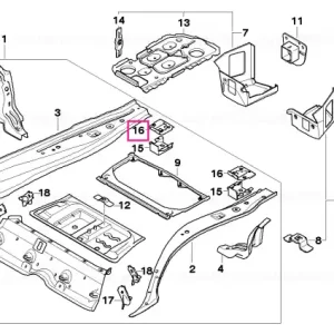 Preferatul clienților Receptacle,rear module,uppersection,left - BMW