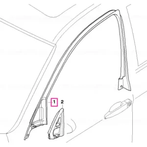 Capac cadru geam ușă față dreapta HARMAN/KARDON - BMW Reducere extra