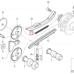 Timing chain 6,35X3,05X118 - BMW Motorrad Transport gratuit