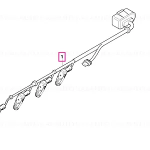 Wiring harness, engine, glow module - BMW Expediere rapidă
