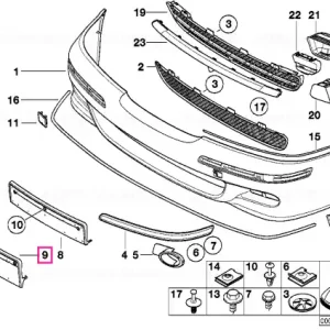 Licence plate base primed - BMW Preț promoțional