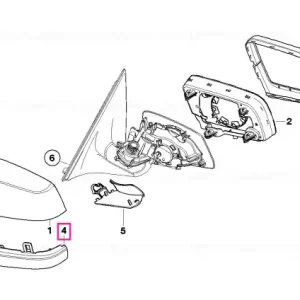 Carcasă inferioară stânga TOP VIEW - BMW Cumpărături sigure