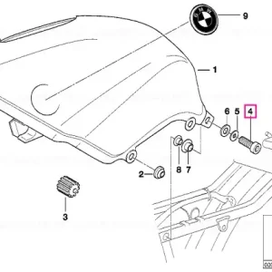 Șurub cap cilindric M6X35 - BMW Motorrad Super ofertă