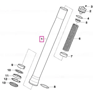 Disponibil imediat Stanchion, gold - BMW Motorrad