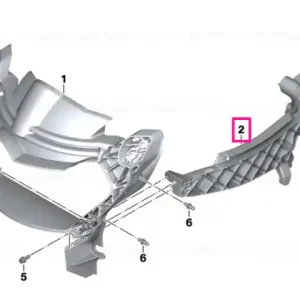 Front panel carrier,right - BMW Motorrad Retur gratuit