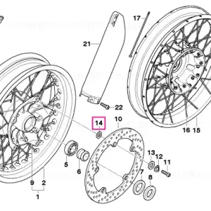 Popular Set șaibe filet cauciucate roată D=8,5MM - BMW Motorrad