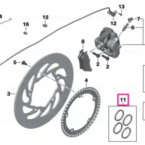Retur ușor Set garnituri piston frână D=30MM/32MM - BMW Motorrad