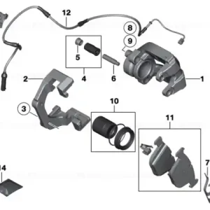 Suport țeavă ABS/BVA stânga - BMW Vezi acum