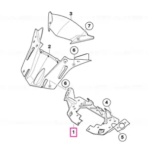 Calitate înaltă Carrier, windshield adjustment - BMW Motorrad