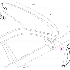 Panou lateral față dreapta CREMEBEIGE - BMW Transport gratuit