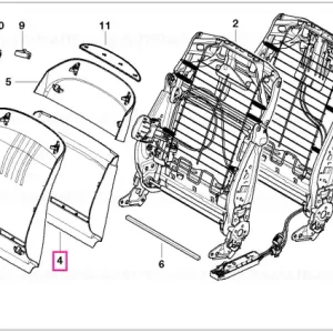 Lower rear panel CREAMBEIGE - BMW Reducere specială