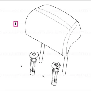 Ieftin Headrest leather CREAMBEIGE - BMW