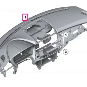 Retur ușor Instrument panel SCHWARZ - BMW