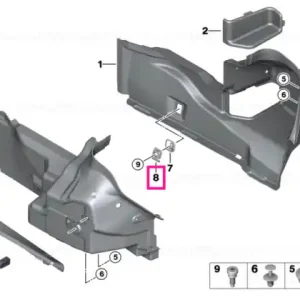 Preț redus Capac buclă fixare - BMW