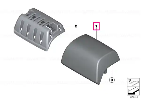 Reduceri Headrest leather SCHWARZ - BMW