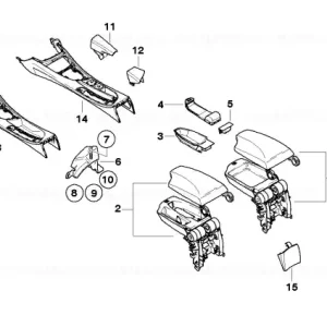 Centre arm rest BEIGE - BMW Doar azi